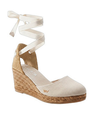 VISCATA Women's Sagaro Canvas Espadrille Wedges - Macy's | Macy's