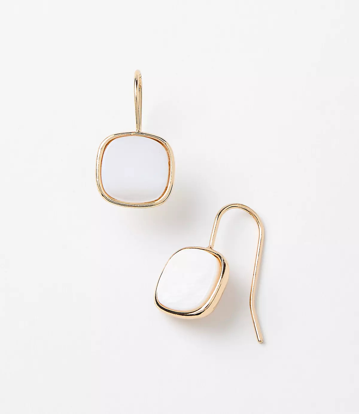 Mother Of Pearl Square Earrings | LOFT