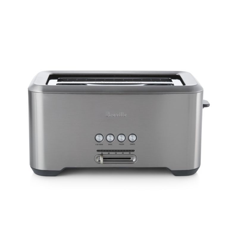 Breville A Bit More 4-Slice Long Slot Toaster + Reviews | Crate & Barrel | Crate & Barrel