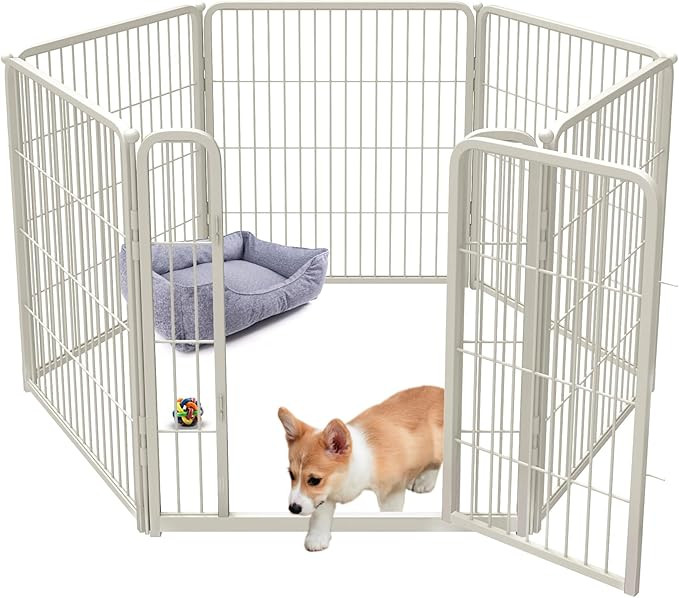 FXW Homeplus Indoor Dog Playpen - Stress-Free and Safe Play, 32 Inch 6 Panels for Puppy and Small... | Amazon (US)