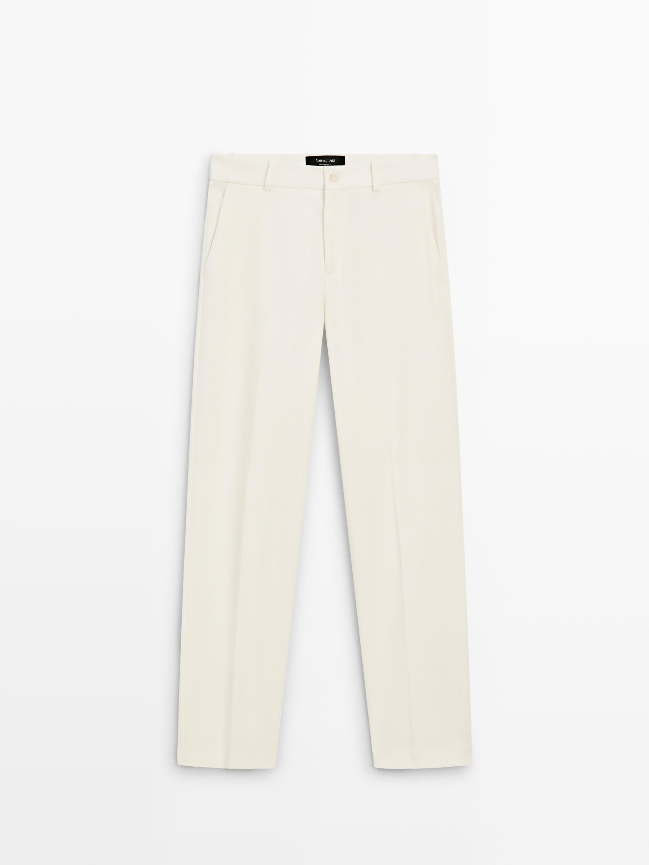 Straight-leg flowing trousers | Massimo Dutti UK