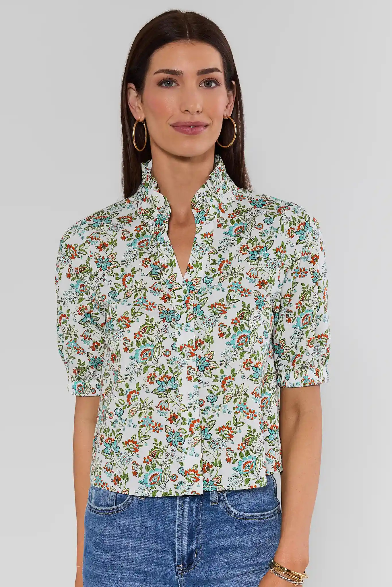 Multi Floral Printed Top by THML | Avara