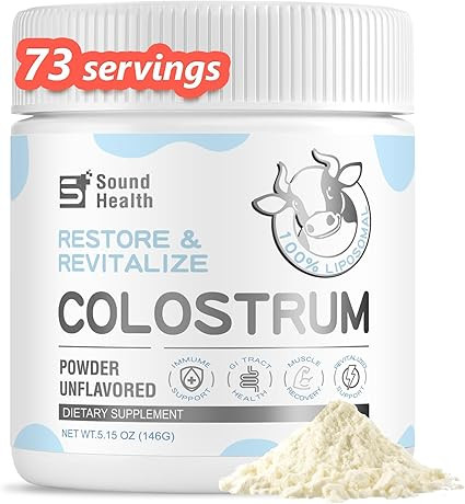 Colostrum Supplement Powder for Humans - Organic Bovine Colostrum Supplement for Gut Health, Hair... | Amazon (US)
