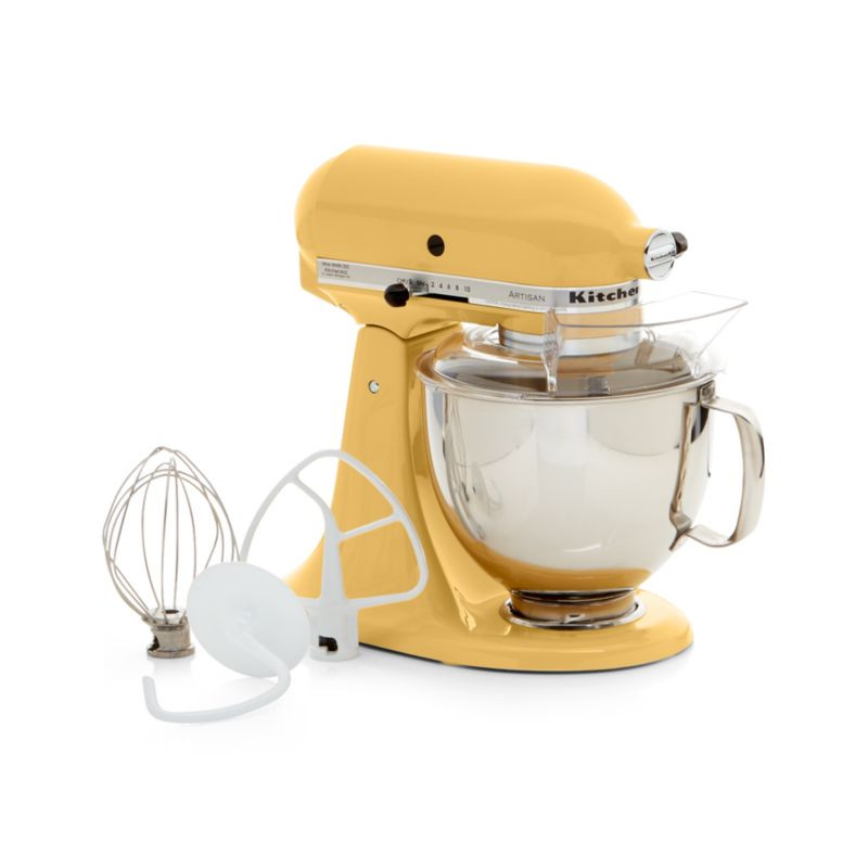 KitchenAid Artisan Series 5-Quart Tilt-Head Majestic Yellow Stand Mixer + Reviews | Crate and Bar... | Crate & Barrel