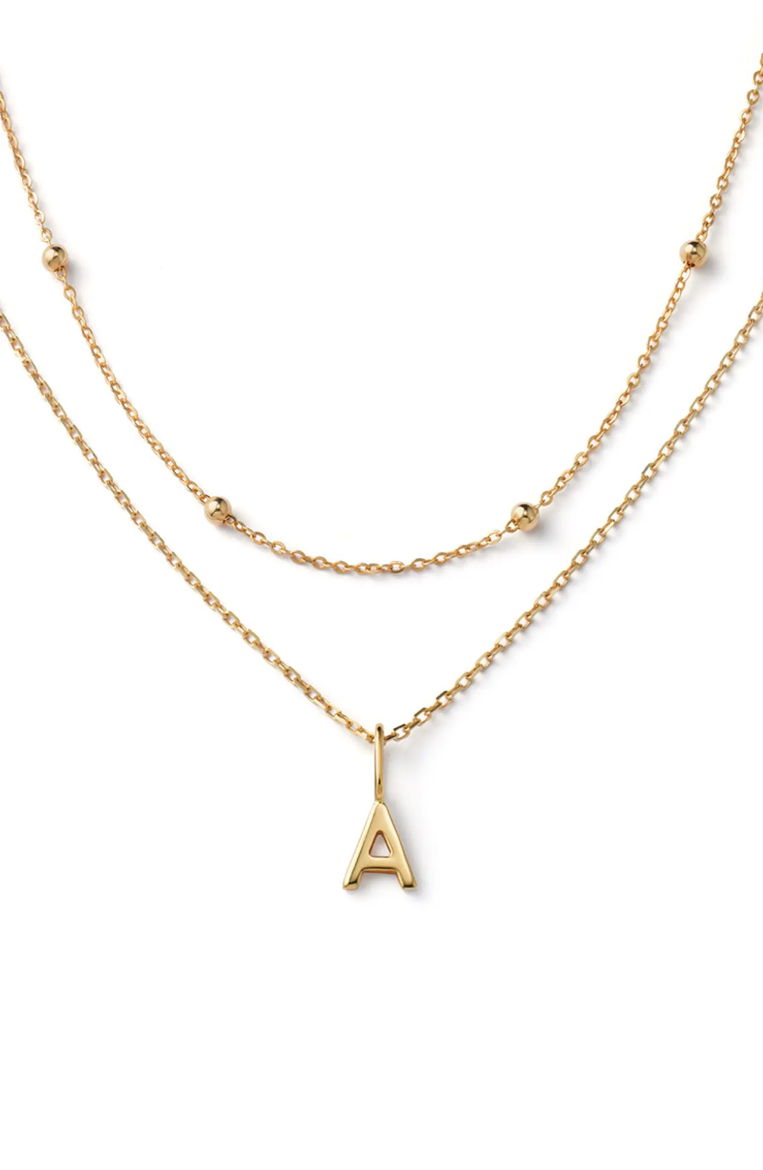 Ana Luisa Gold Layered Letter Necklace | Nordstrom | Nordstrom