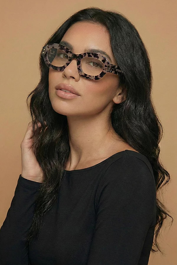 Fifth & Ninth Oslo Oval Blue Light Glasses in Torte, Women's at Urban Outfitters | Urban Outfitters (US and RoW)