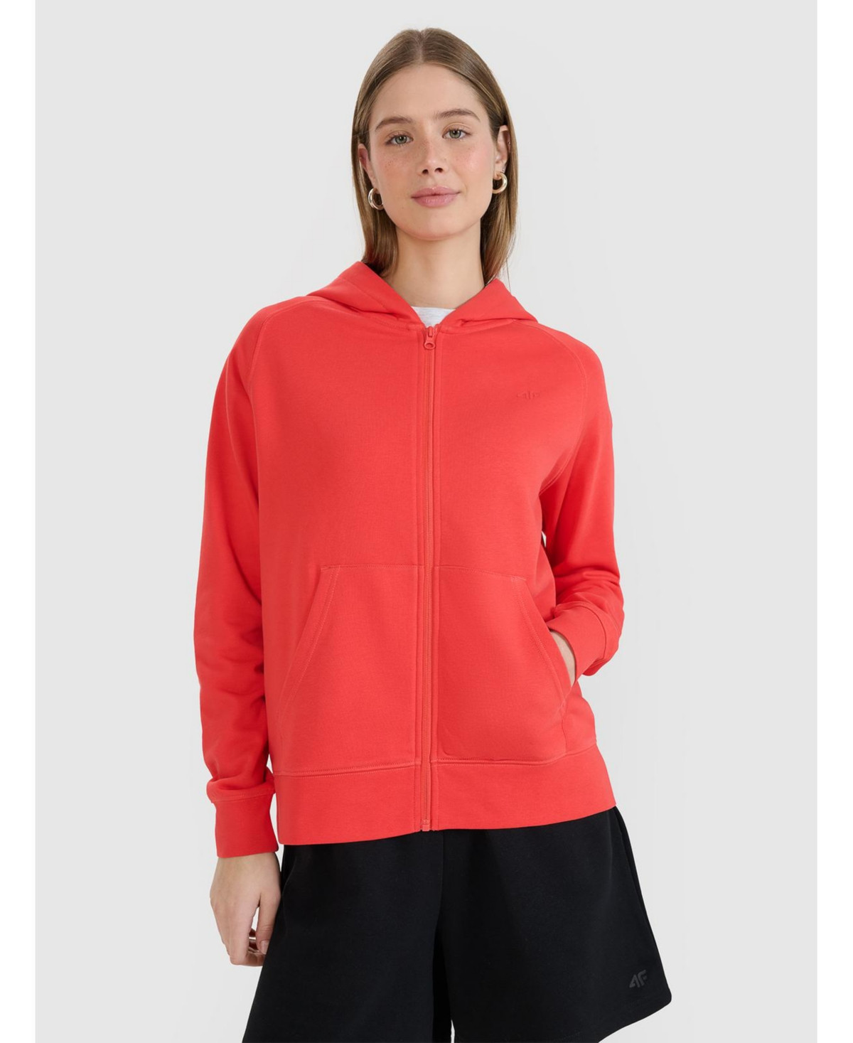 4F Women's Zip-Up Hoodie - Red | Macy's