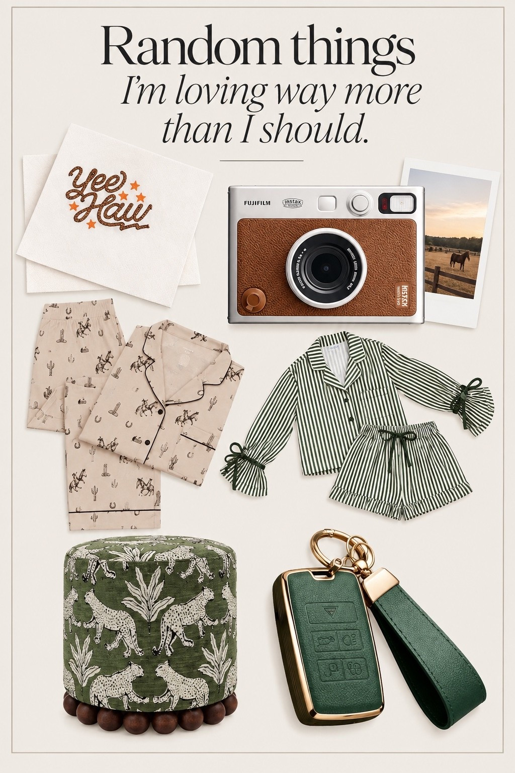 Random Things I’m Loving Way More Than I Should

No theme here, just a completely random mix of Amazon finds I’m loving lately. From the cutest pajamas and little home finds to fun accessories and things I definitely didn’t need but couldn’t resist. Linking everything here!

#AmazonFinds #AmazonFavorites #AmazonHome #AmazonFashion #LTKFinds #FoundItOnAmazon

#LTKSeasonal #LTKSaleAlert #LTKHome