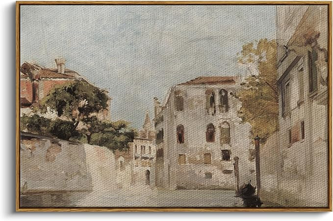 InSimSea Framed Wall Art for Living Room Classical Cityscape Artwork Wall Decorations View of Ven... | Amazon (US)