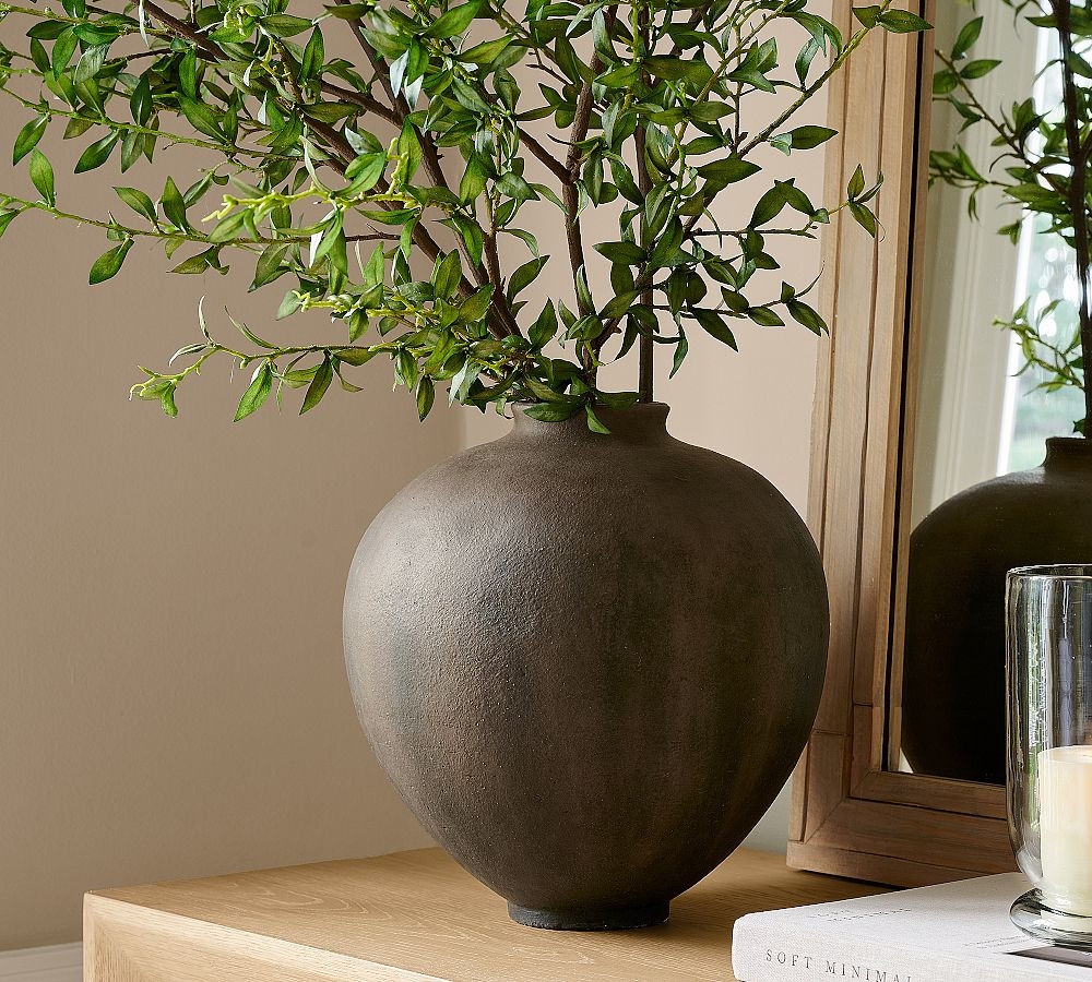 Faux Mini Green Leaf Branch | Pottery Barn (US)