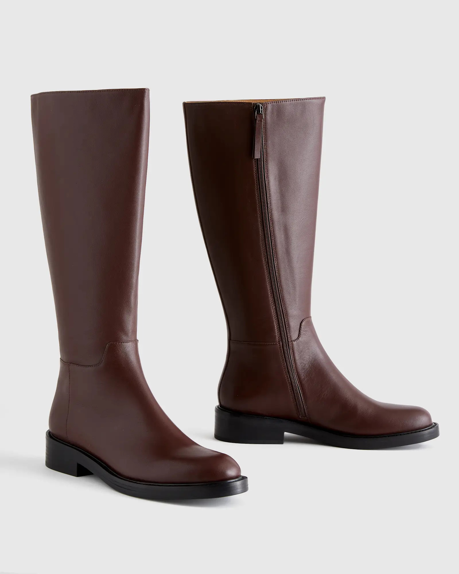 Italian Leather Riding Boots in Espresso Brown | Quince