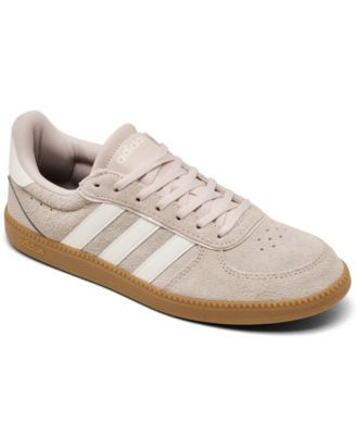 Adidas Women's Breaknet Sleek Casual Sneakers from Finish Line - Bronze, Cream White | Macy's