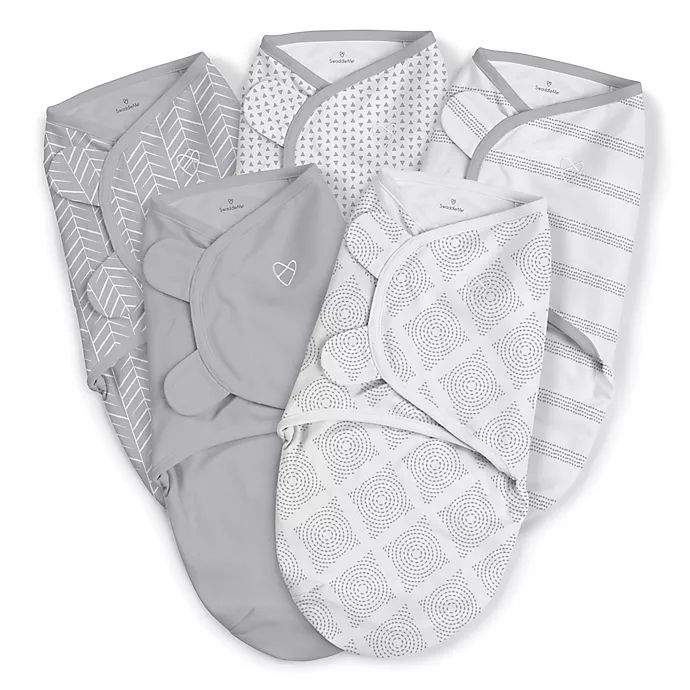 SwaddleMe® 5-Pack Original Swaddles in Grey | buybuy BABY