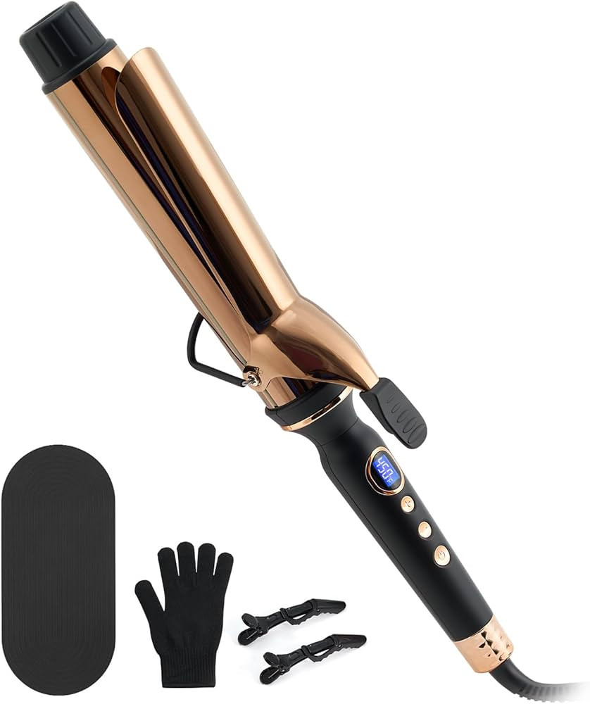 ORYNNE Titanium 2 Inch Curling Iron，Extra-Long Barrel for Long Hair, Curling Iron 2 Inch with D... | Amazon (US)