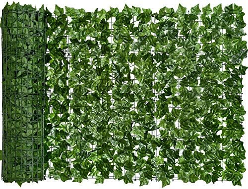 DearHouse Artificial Ivy Privacy Fence Screen, 118x39.4in Artificial Hedges Fence and Faux Ivy Vi... | Amazon (US)