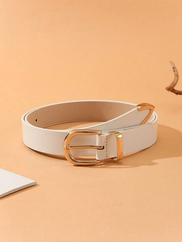 1pc Fashionable 3-In-1 Gold Color Buckle Waist Belt For Dress, Jeans | SHEIN