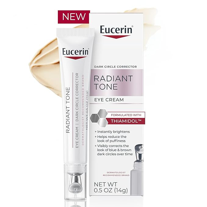 Eucerin Radiant Tone Eye Cream Dark Circle Corrector, Eye Brightening Cream with Thiamidol and Hy... | Amazon (US)