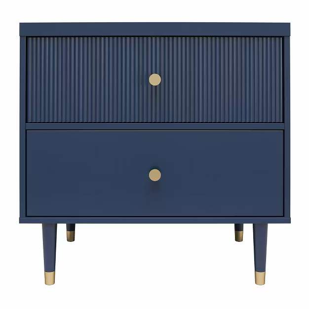 Elizabeth Nightstand Navy - CosmoLiving by Cosmopolitan | Target