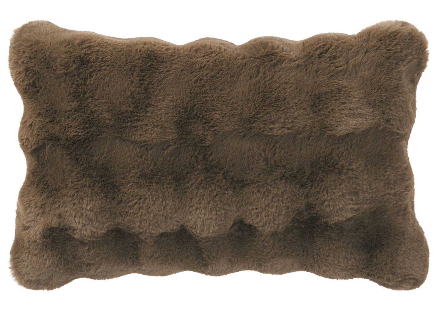 Zoey Faux Fur Pillow 14x24 Mushroom | Urban Barn