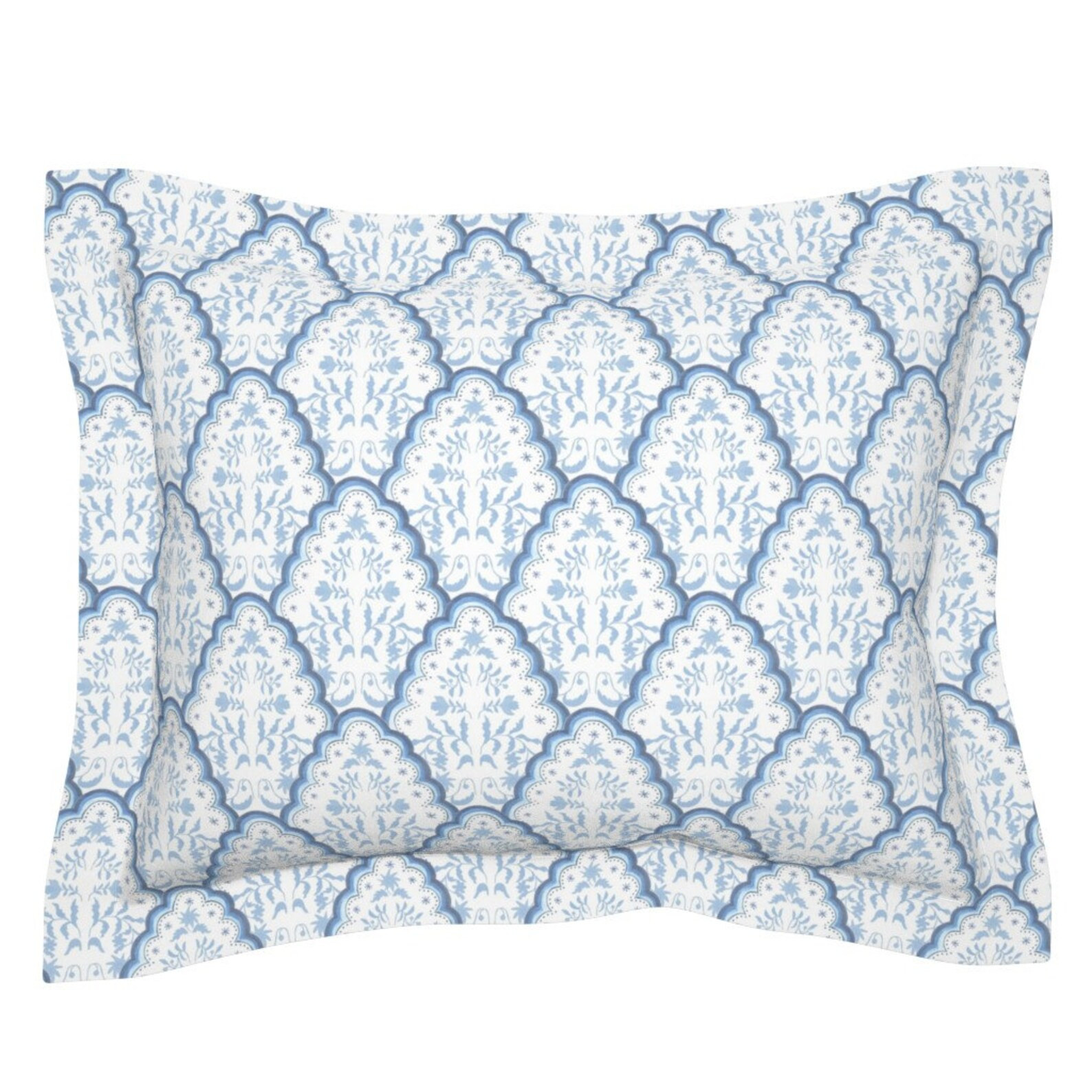 Paisley Pillow Sham  Scalloped Edges Paisley by | Etsy | Etsy (US)