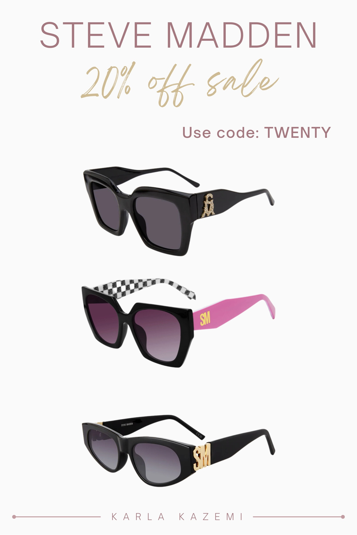 DAVINA SUNGLASSES BLACK curated on LTK