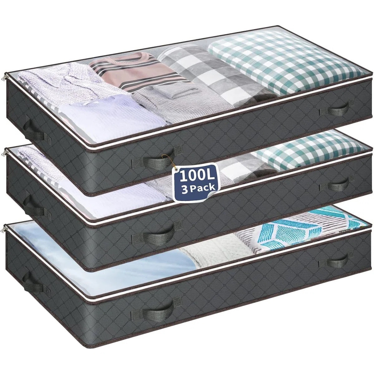 More space saving! I love these for under the bed, under the sofa even, I keep my knitwear in them when we’re out of seasons 