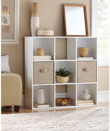 Mainstays 9 Cube Organizer, Multiple Colors | 9-compartment storage cube, White Finish | Amazon (CA)