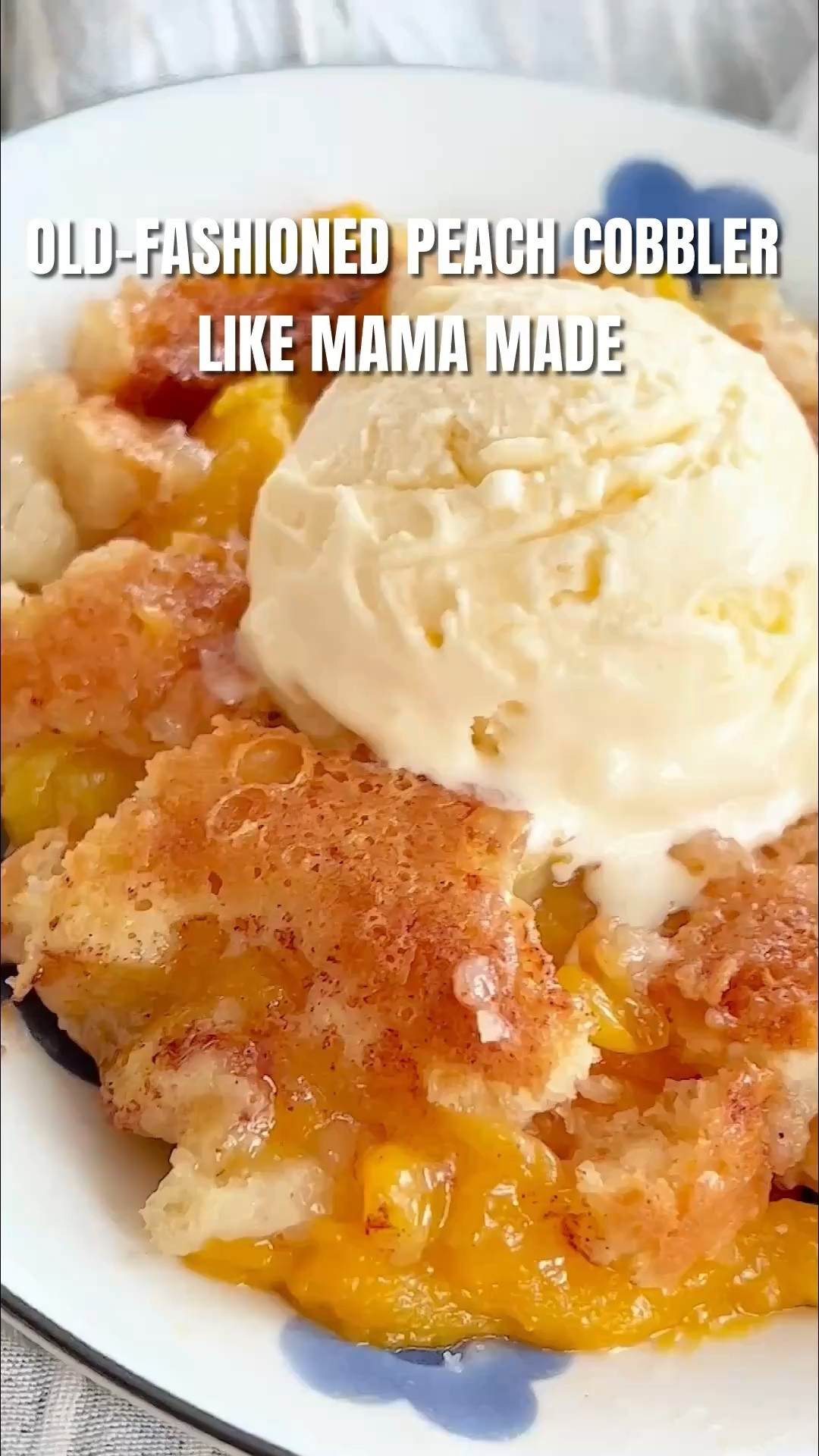 Peach cobbler in my go-to 9x13. #LTKHome #LTKunder50 #LTKKitchen #peachcobbler #glassbakingdish #summerdessert #easybaking #fruitdessert