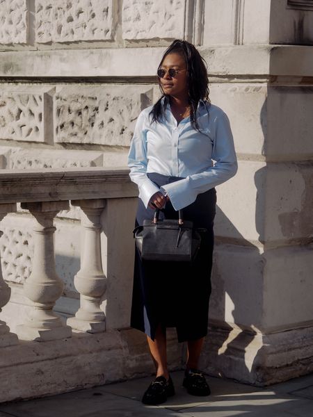 Workwear, midi skirt, fitted shirt 

#LTKworkwear #LTKeurope #LTKstyletip