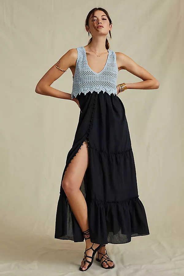 Crochet Vest By Anthropologie in Blue Size S | Anthropologie (US)