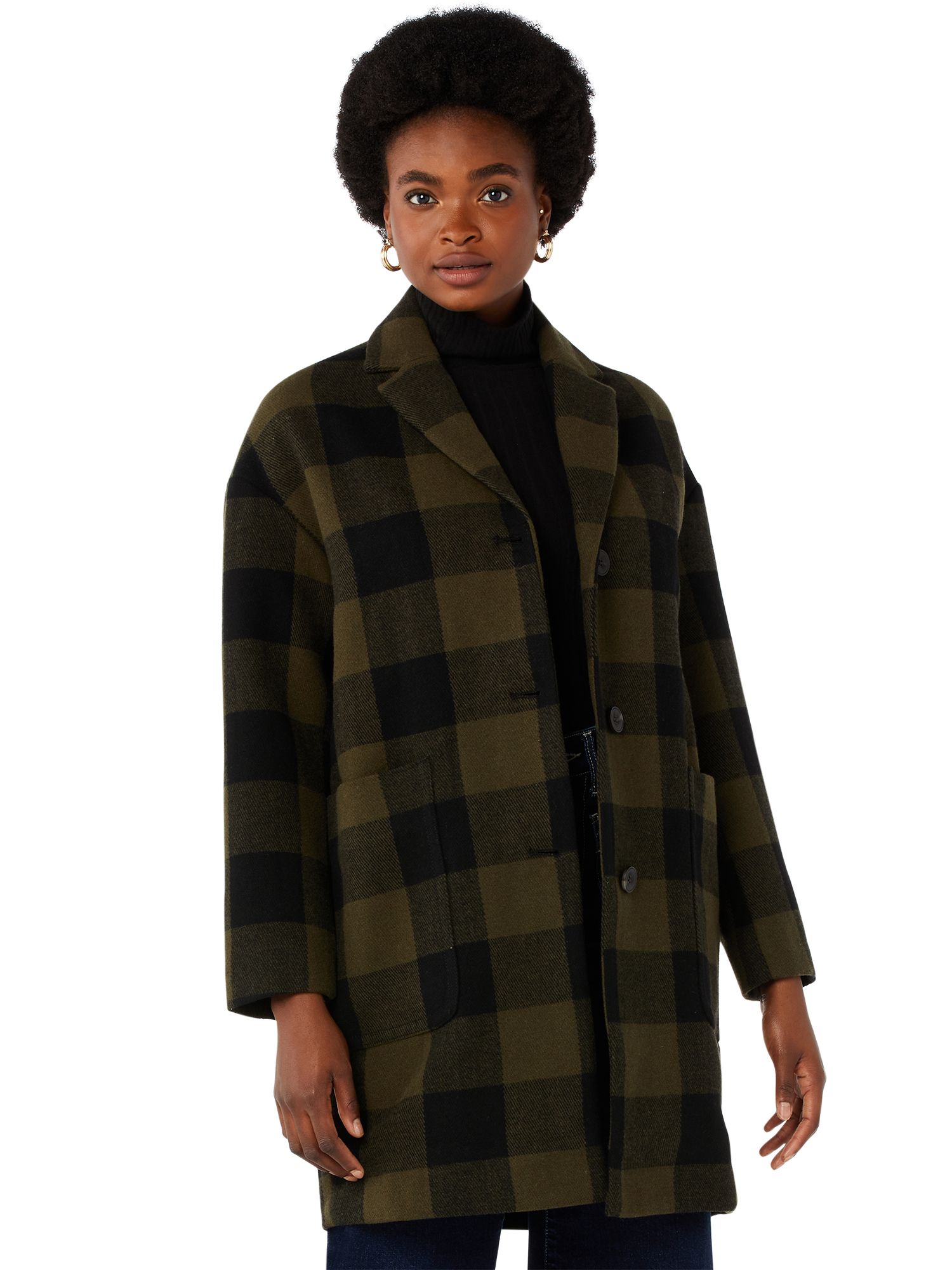 Free Assembly Women’s Cocoon Coat | Walmart (US)