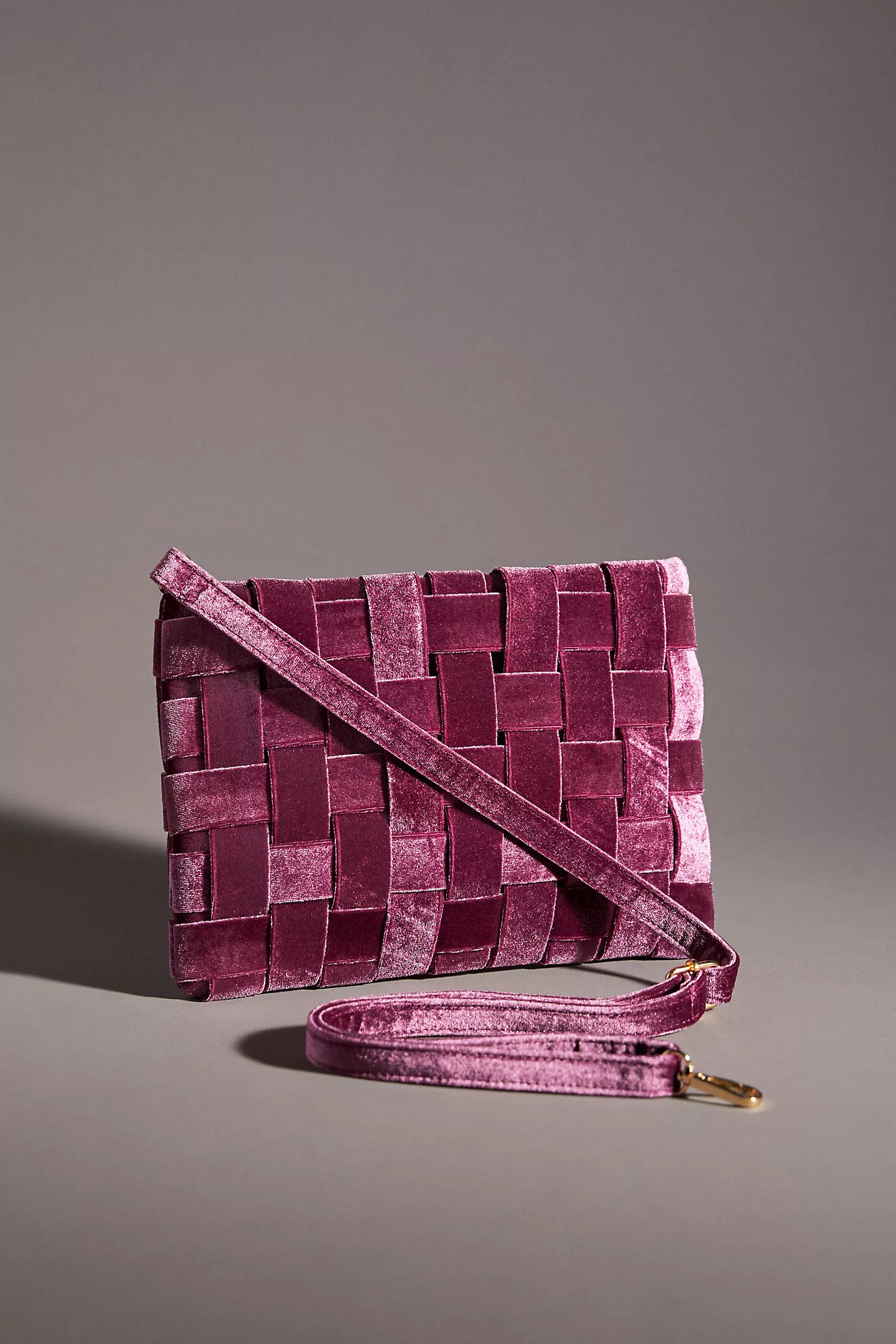 Lindy Woven Clutch: Velvet Edition | Anthropologie (US)