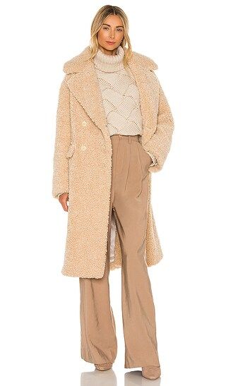 EAVES Anastasia Coat in Beige. - size XS (also in L, M, S, XL) | Revolve Clothing (Global)