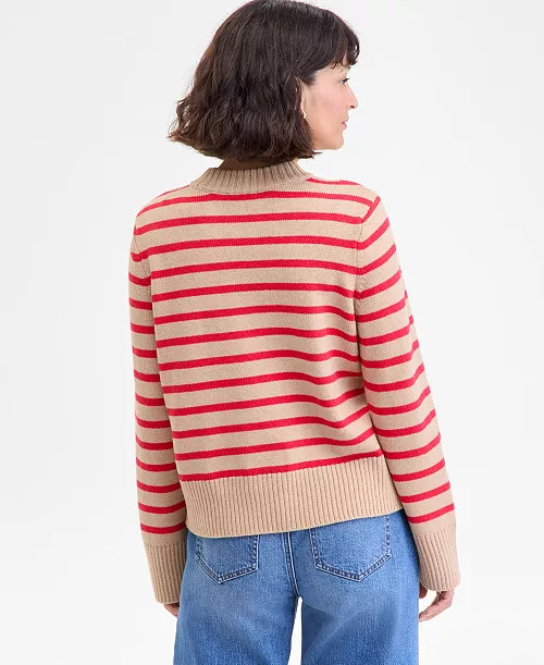 On 34th Women's Long Sleeve Crewneck Sweater, XXS-3X, Macy's Exclusive - Macy's | Macy's