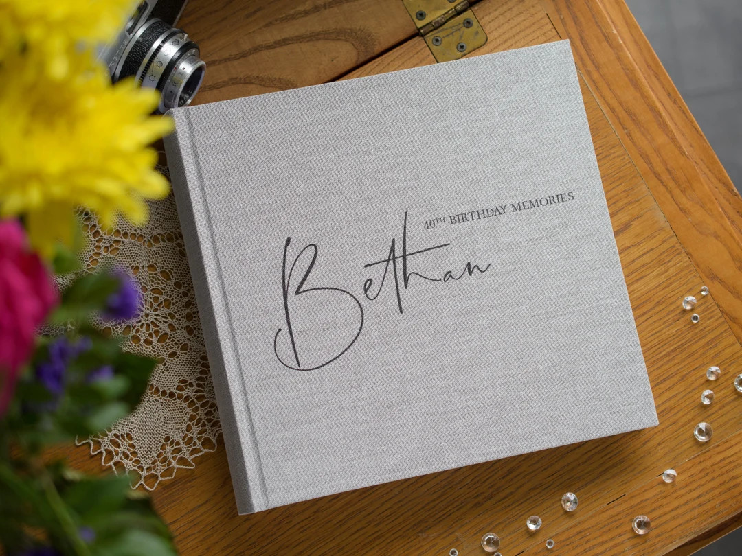 Personalised Birthday Slip-in Photograph Album. 23x22cms. Holds 200 4x6 Inch / 10x15cm Photos. 4 ... | Etsy (US)