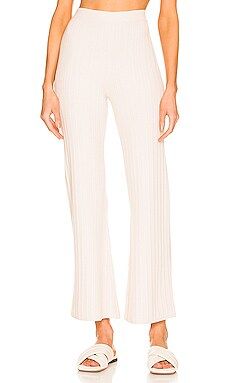 Weekend Stories Keane Knit Pant in Natural from Revolve.com | Revolve Clothing (Global)