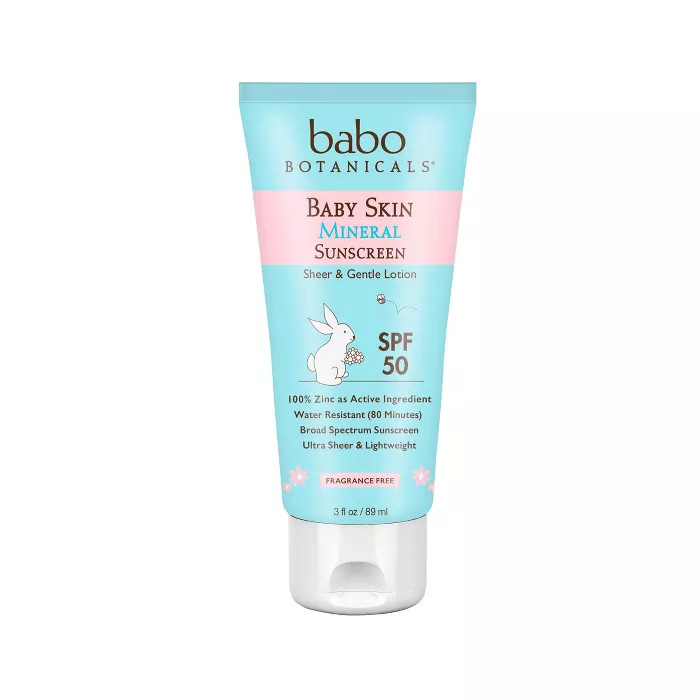 Babo Botanicals Baby Skin Mineral Sunscreen Lotion - SPF 50 - 3floz | Target