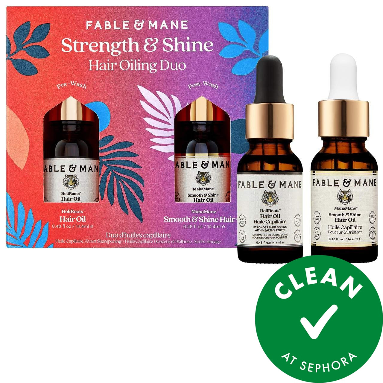 Fable & Mane Mini Strength & Shine Hair Oiling Duo | Sephora (US)