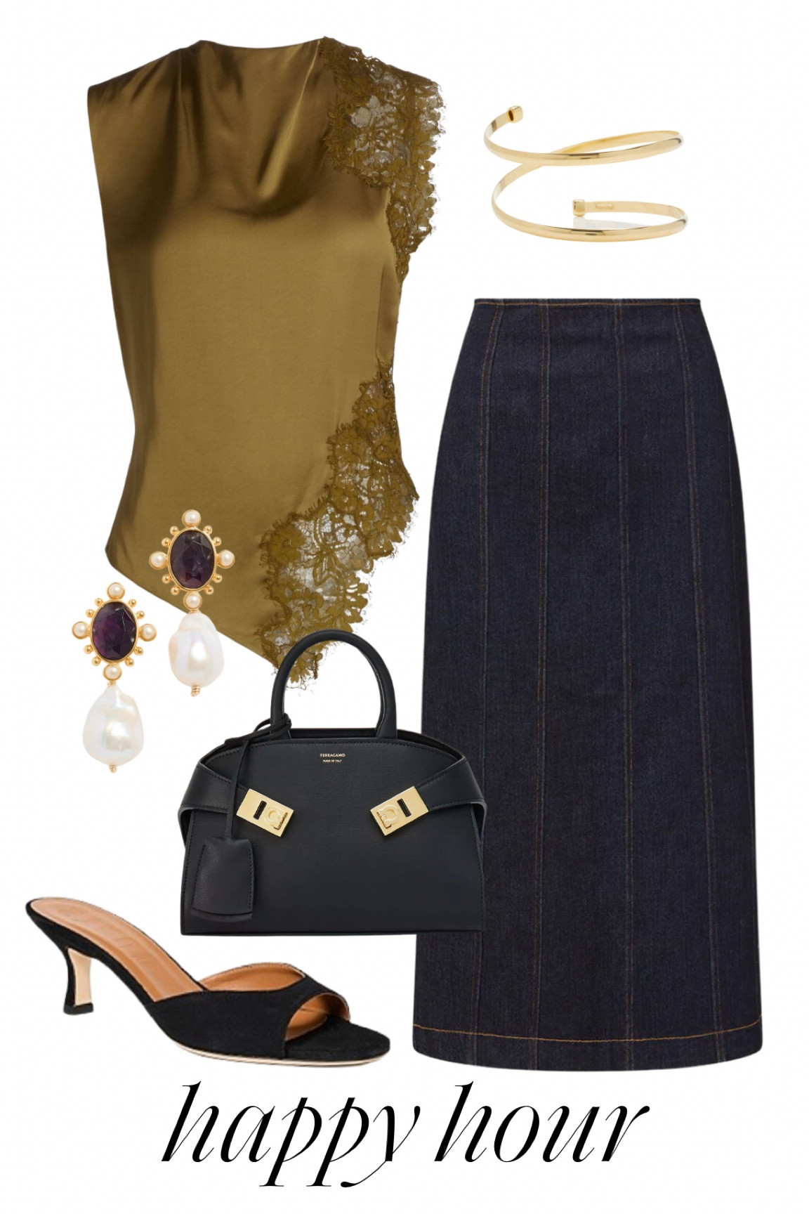 Obsessed with this gorgeous lace top by ALC! A great staple fall top for date night, girls nights, events, and more.

#fallnightout #fallblouse #falltop #lacetop #falloutfits #denimmaxiskirt #denimmidiskirt #fallstyle #transitionaloutfits 