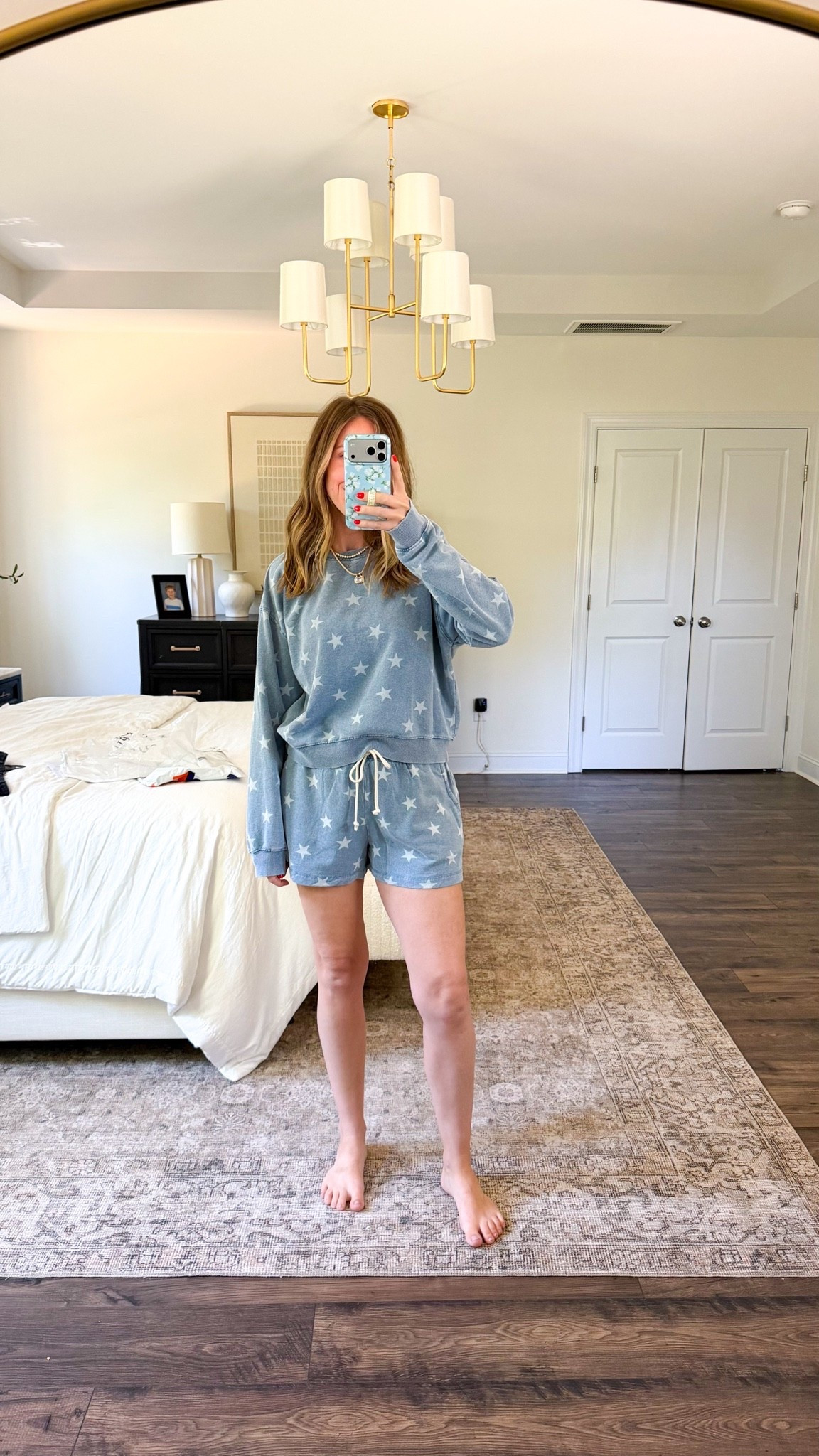 Cutest little set! Sized up to M for both top and bottom