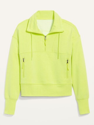 Dynamic Fleece Half-Zip Sweatshirt for Women | Old Navy (US)