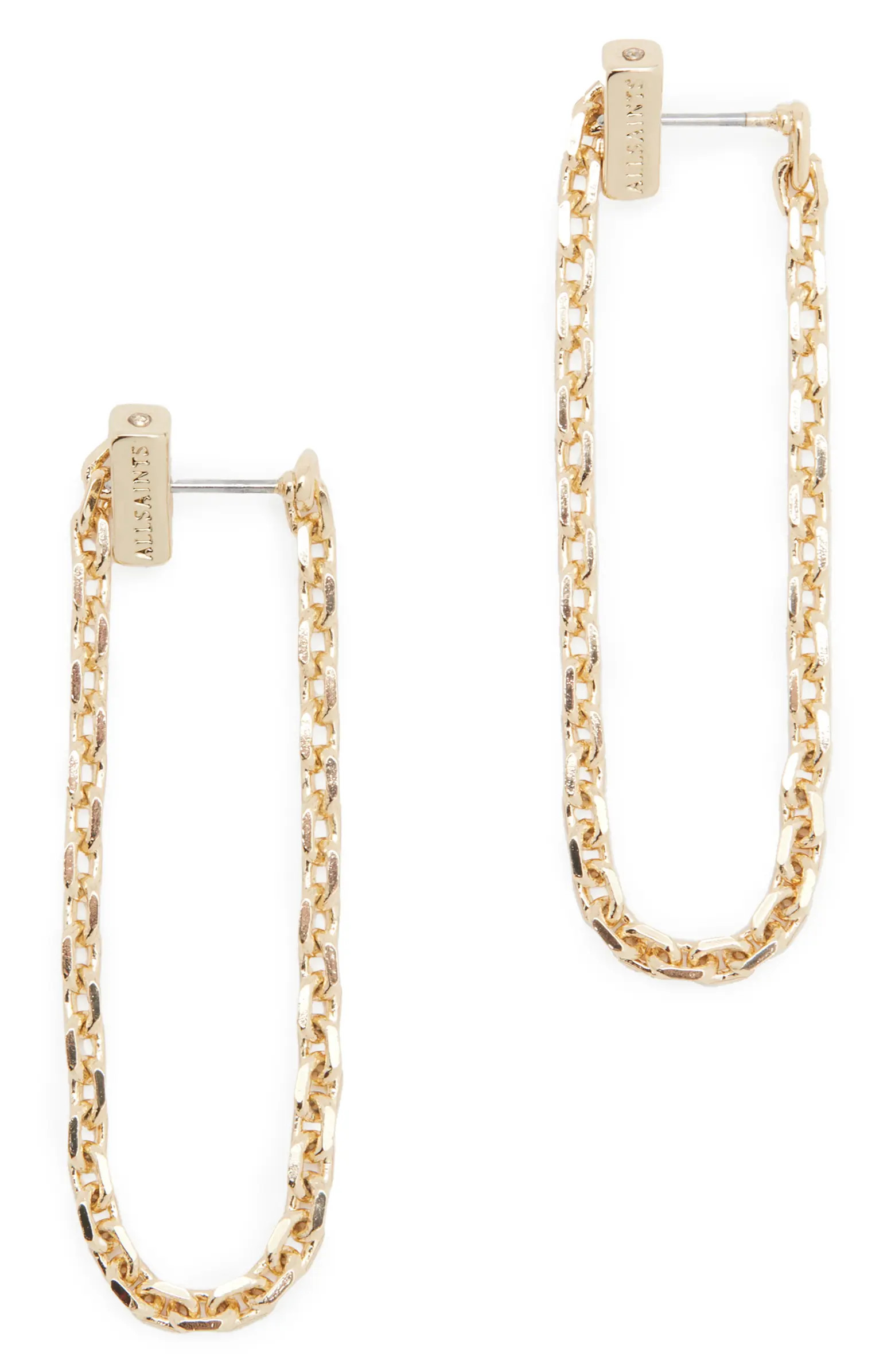 Chain Front Back Drop Earrings | Nordstrom
