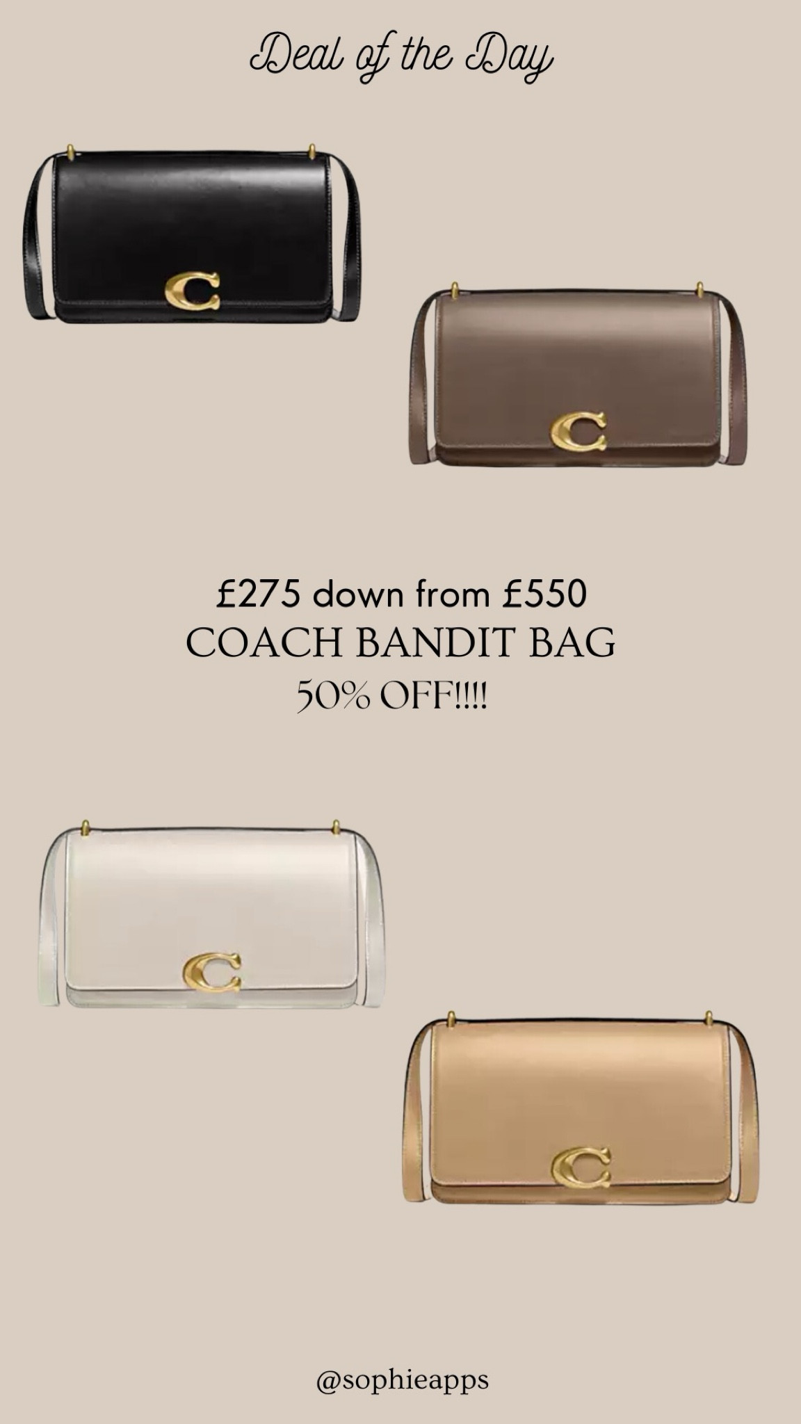 This bigger size also has 50% off!! £275 down from £550 🙌🏼 so good 🤩 all these colours are on the link xx 

#LTKCyberWeek #LTKsale #LTKbag