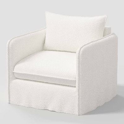 Berea Chair in White Boucle - Threshold™: Upholstered Reading & Lounge Accent Chair | Target