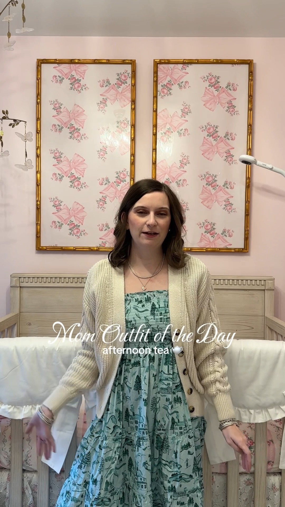 Afternoon tea outfit of the day 🫖 Wearing my old Hill House nap dress for the prettiest, comfiest tea date. This dress is perfect for afternoon tea, brunch, or any elevated yet effortless moment. Feminine, classic, and mom-friendly while still feeling put together. #hillhousenapdress #stayathomemomstyle #momstyle #softgirlstyle #napdress 

#LTKootd #LTKmomlife