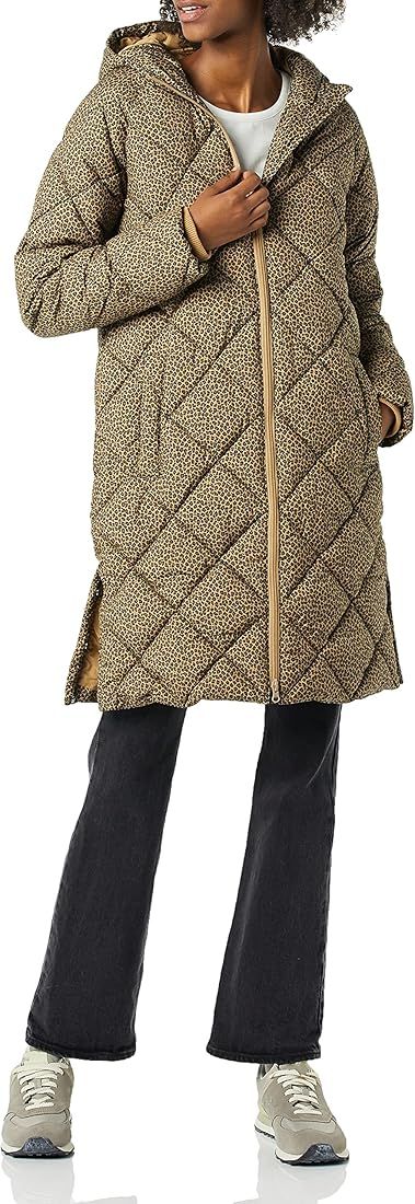 Amazon Essentials Women's Heavyweight Diamond Quilted Knee Length Puffer Coat | Amazon (US)