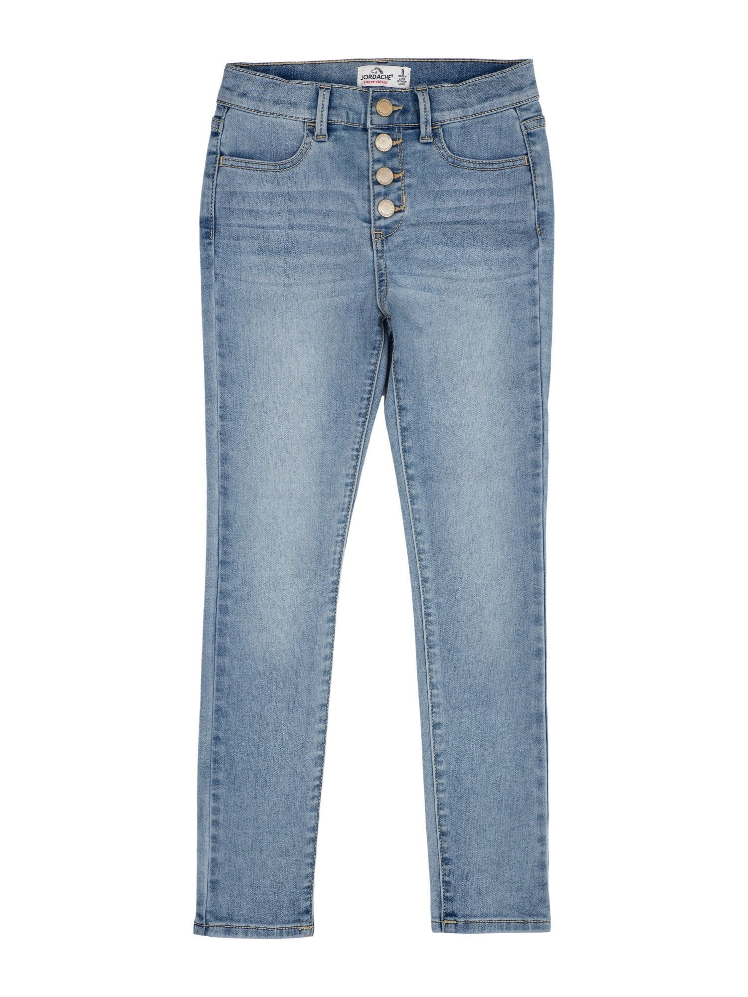 Jordache Girls Super Skinny High Rise Jeans, Sizes 5-18 - Walmart.com | Walmart (US)