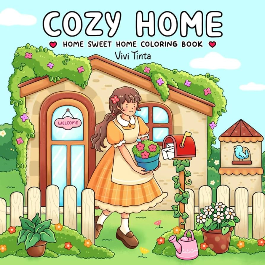 Home Sweet Home: Coloring Book for Adults & Teens Featuring Charming Cottages, Beach Bungalows an... | Amazon (US)