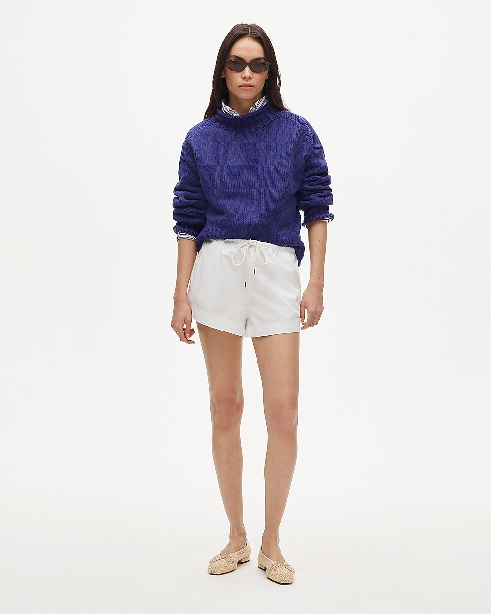 Cruise drawstring short in cotton poplin | J. Crew US