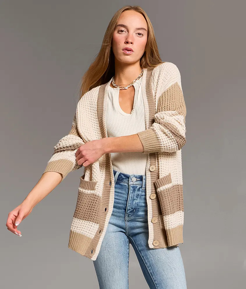 Striped Cardigan Sweater | Buckle
